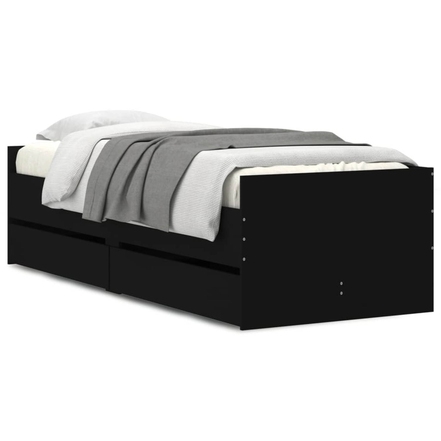 vidaXL Bettgestell mit Schubladen Schwarz 100x200 cm Modell 11935963 vidaXL Bettgestell mit Schubladen Schwarz 100x200 cm Modell 11935963 von VIDAXL