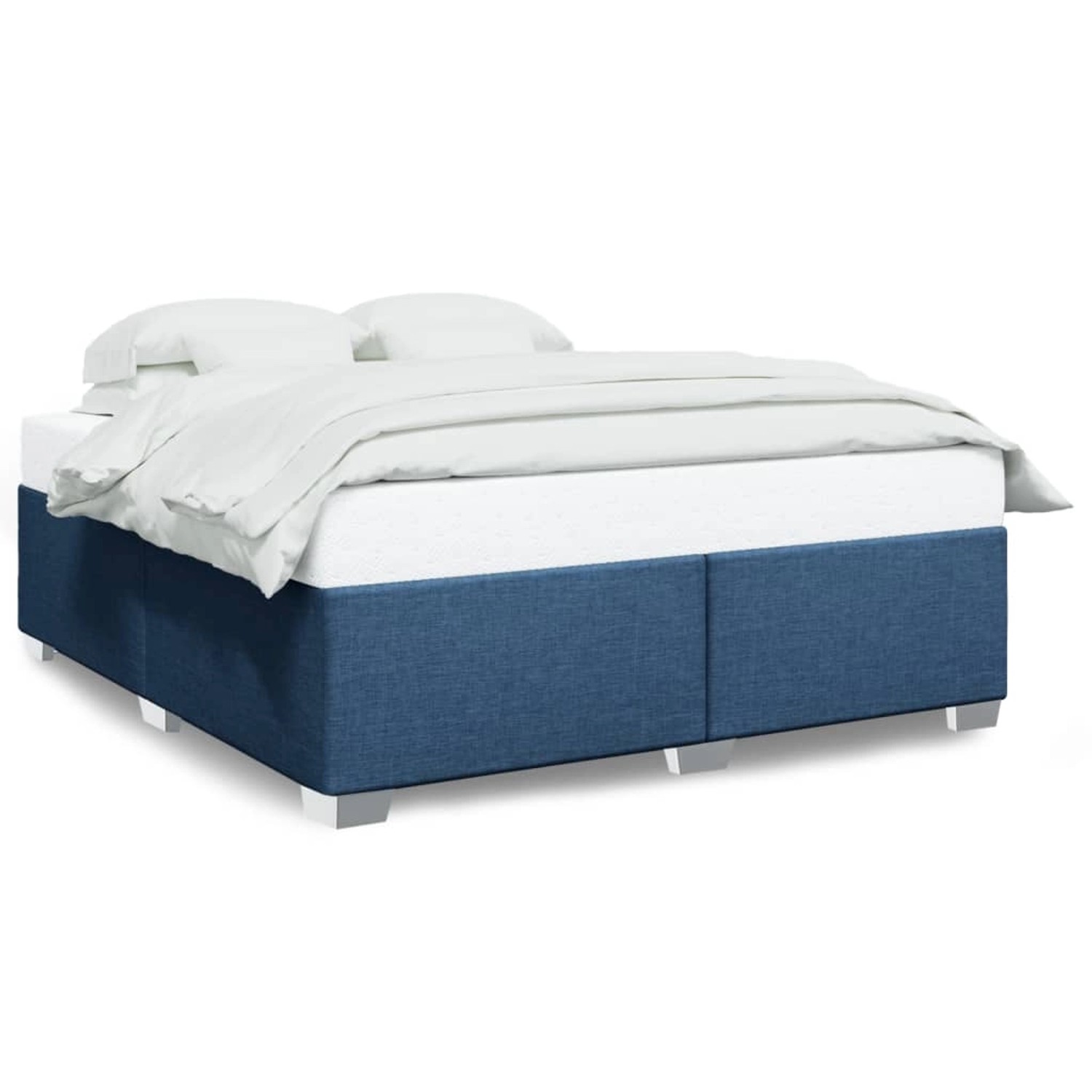 vidaXL Bettgestell ohne Matratze Blau 200x200 cm Stoff2101089 vidaXL Bettgestell ohne Matratze Blau 200x200 cm Stoff2101089 von VIDAXL