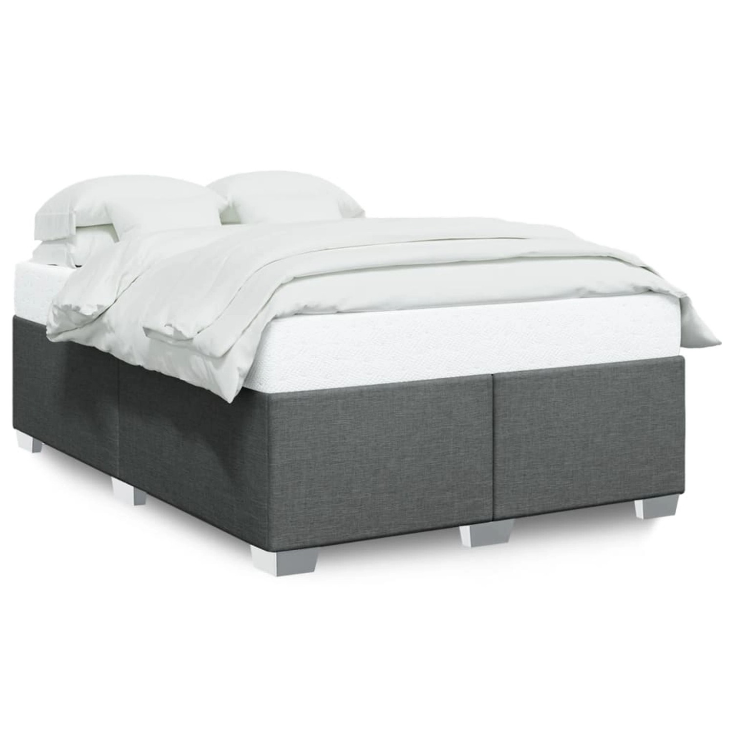 vidaXL Bettgestell ohne Matratze Dunkelgrau 160x200 cm Stoff2097205 vidaXL Bettgestell ohne Matratze Dunkelgrau 160x200 cm Stoff2097205 von VIDAXL