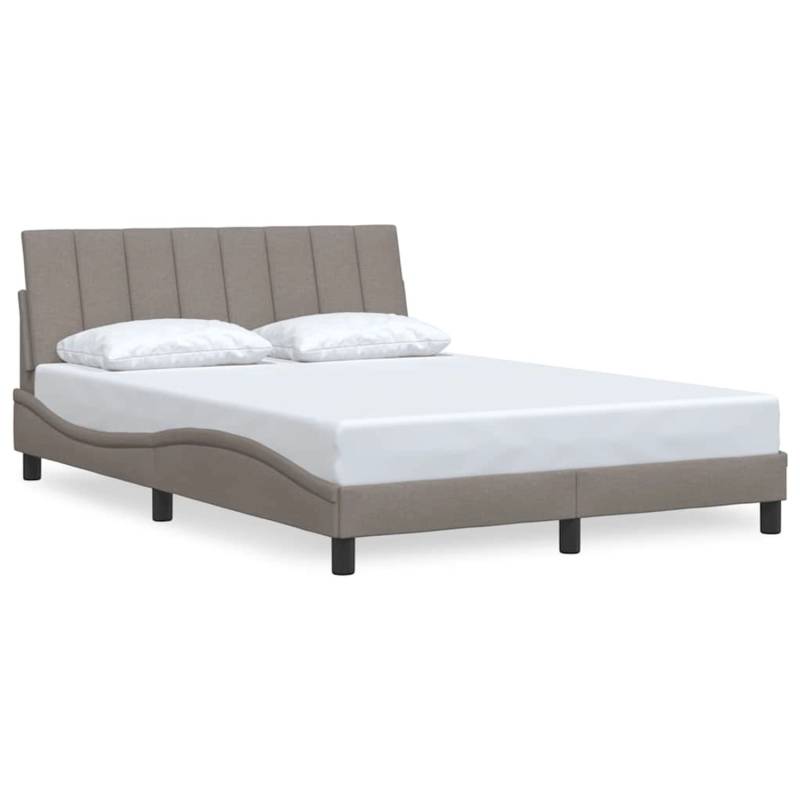 vidaXL Bettgestell ohne Matratze Hanko Taupe 140x190 cm Stoff 3310388 vidaXL Bettgestell ohne Matratze Hanko Taupe 140x190 cm Stoff 3310388 von VIDAXL