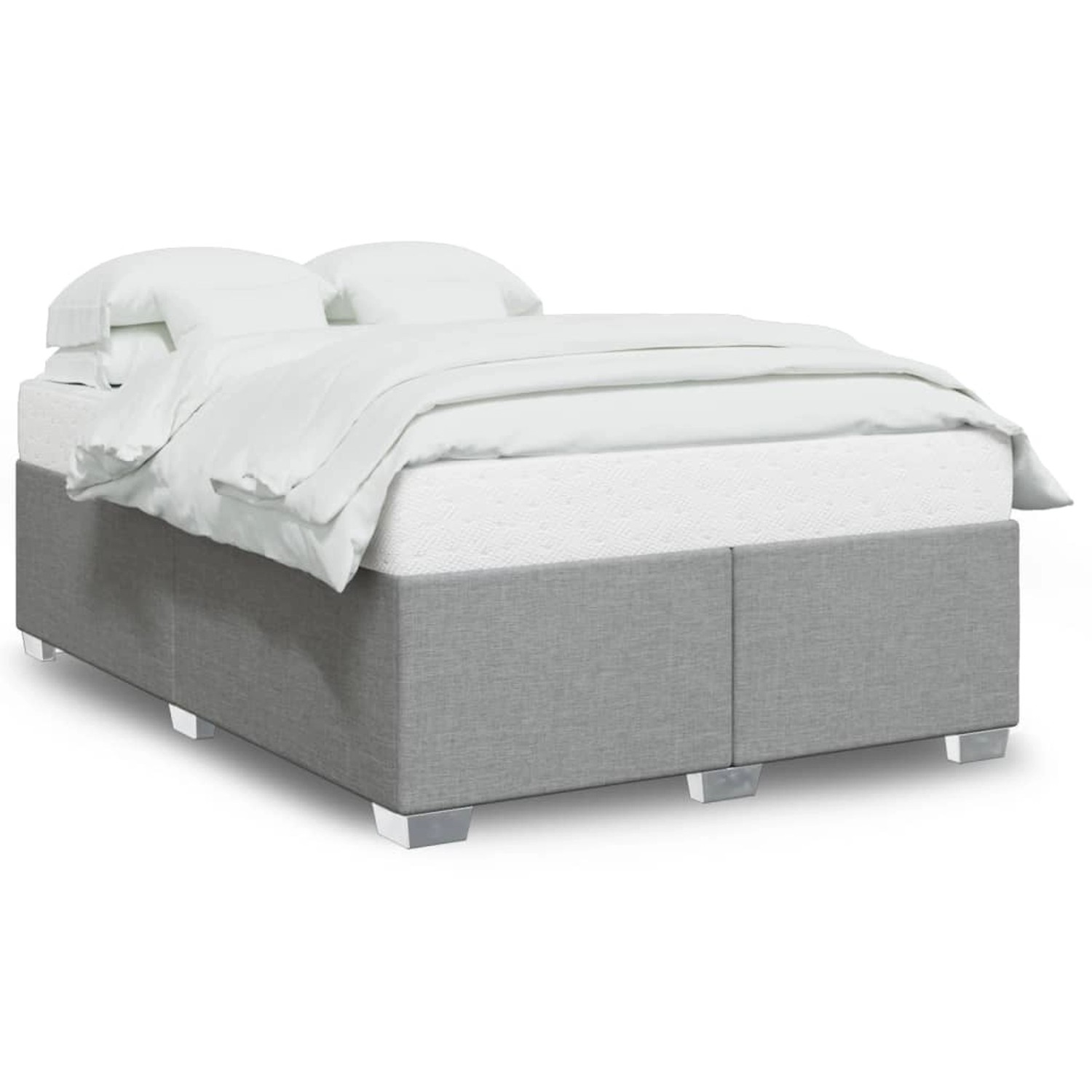vidaXL Bettgestell ohne Matratze Hellgrau 140x190 cm Stoff2097204 vidaXL Bettgestell ohne Matratze Hellgrau 140x190 cm Stoff2097204 von VIDAXL