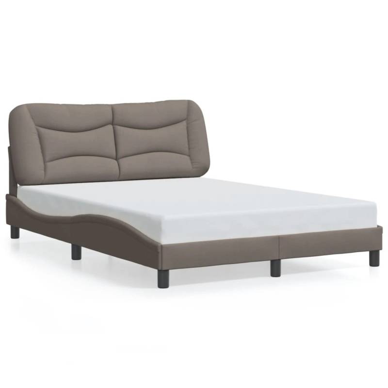 vidaXL Bettgestell ohne Matratze Hvar Taupe 140x200 cm Stoff 3207776 vidaXL Bettgestell ohne Matratze Hvar Taupe 140x200 cm Stoff 3207776 von VIDAXL