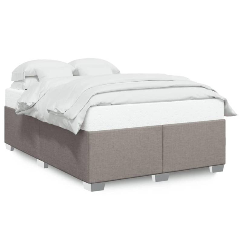 vidaXL Bettgestell ohne Matratze Taupe 140x200 cm Stoff2101091 von VIDAXL