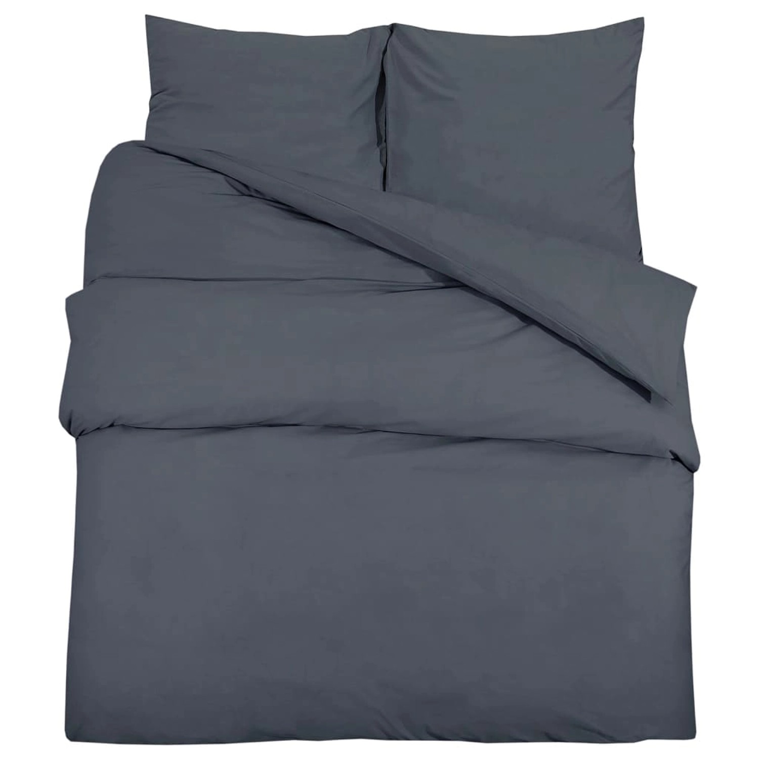 vidaXL Bettwäsche-Set Anthrazit 155x220 cm Leichte Mikrofaser 135943 vidaXL Bettwäsche-Set Anthrazit 155x220 cm Leichte Mikrofaser 135943 von VIDAXL