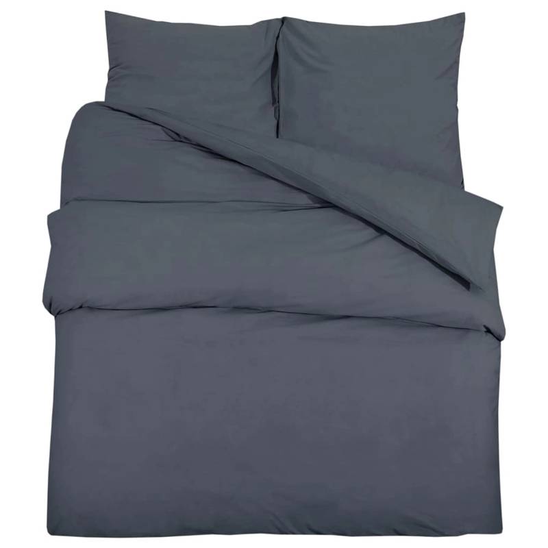 vidaXL Bettwäsche-Set Anthrazit 220x240 cm Leichte Mikrofaser 135939 vidaXL Bettwäsche-Set Anthrazit 220x240 cm Leichte Mikrofaser 135939 von VIDAXL