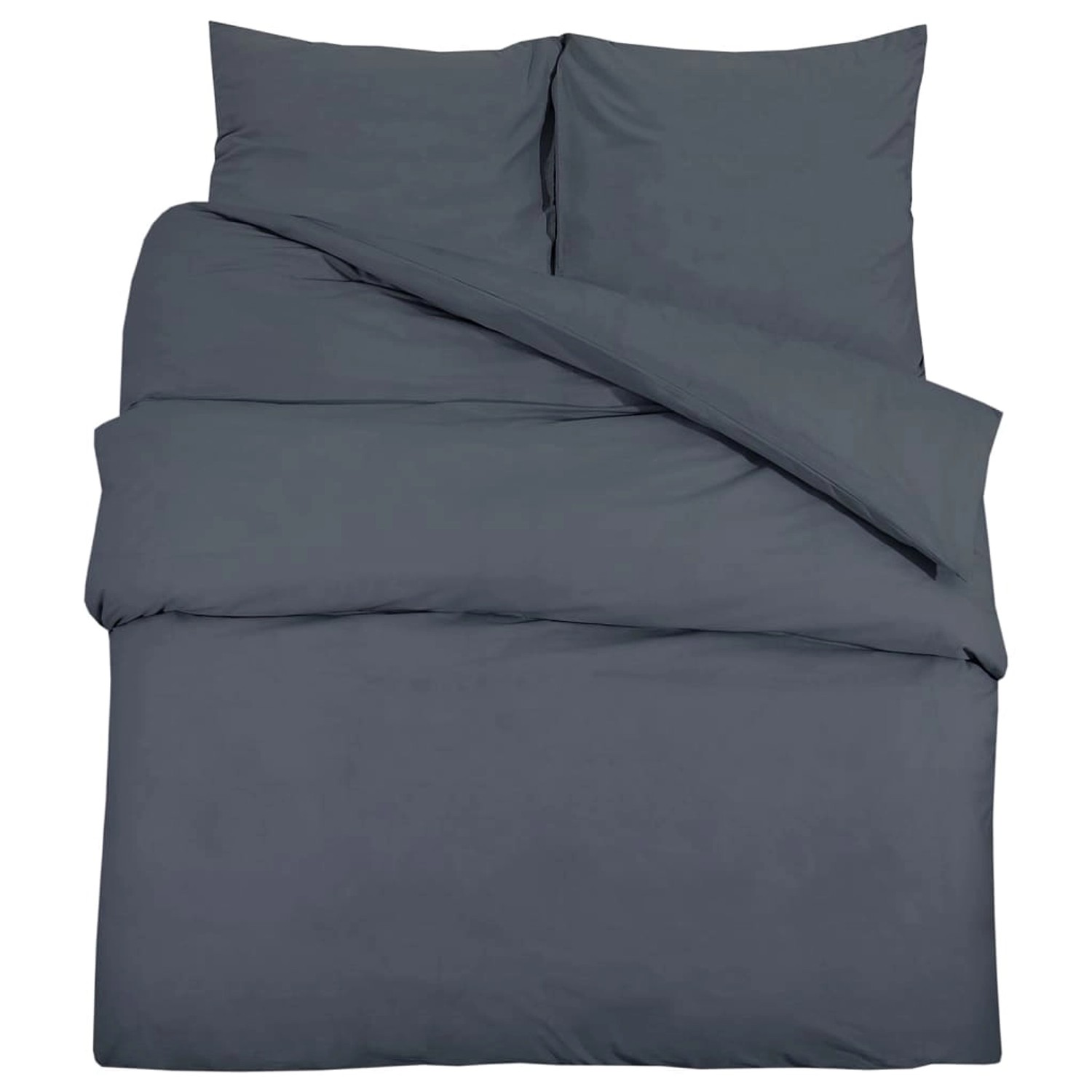 vidaXL Bettwäsche-Set Anthrazit 260x240 cm Leichte Mikrofaser 135940 vidaXL Bettwäsche-Set Anthrazit 260x240 cm Leichte Mikrofaser 135940 von VIDAXL