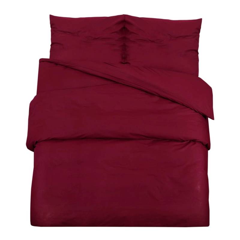 vidaXL Bettwäsche-Set Bordeauxrot 155x220 cm Leichte Mikrofaser 136039 vidaXL Bettwäsche-Set Bordeauxrot 155x220 cm Leichte Mikrofaser 136039 von VIDAXL