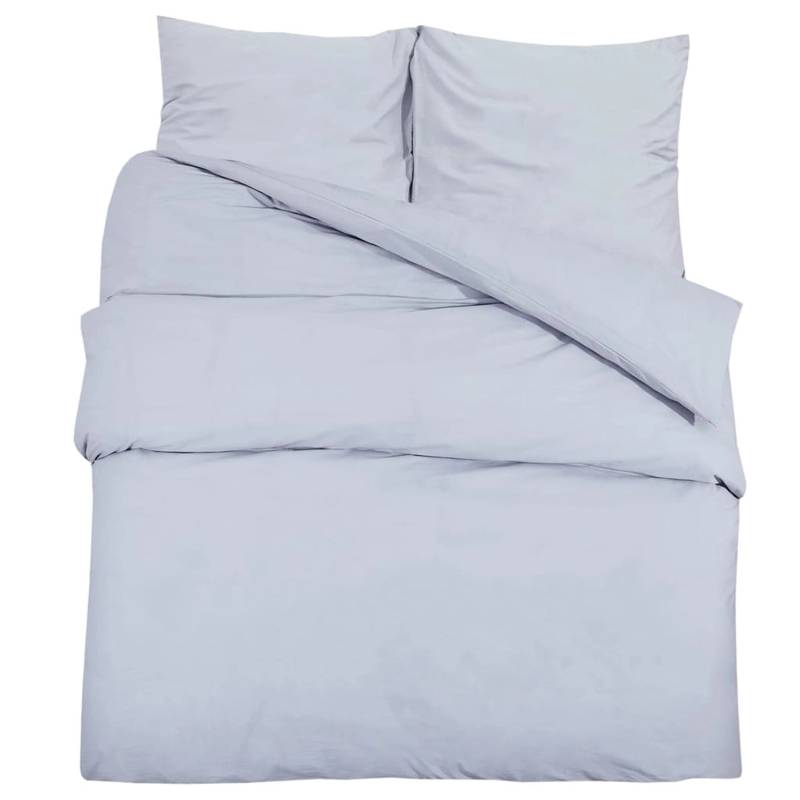 vidaXL Bettwäsche-Set Grau 135x200 cm Leichte Mikrofaser 135958 vidaXL Bettwäsche-Set Grau 135x200 cm Leichte Mikrofaser 135958 von VIDAXL