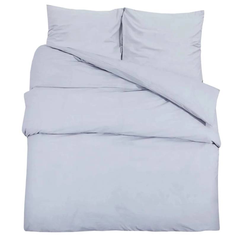 vidaXL Bettwäsche-Set Grau 155x220 cm Leichte Mikrofaser 135959 vidaXL Bettwäsche-Set Grau 155x220 cm Leichte Mikrofaser 135959 von VIDAXL