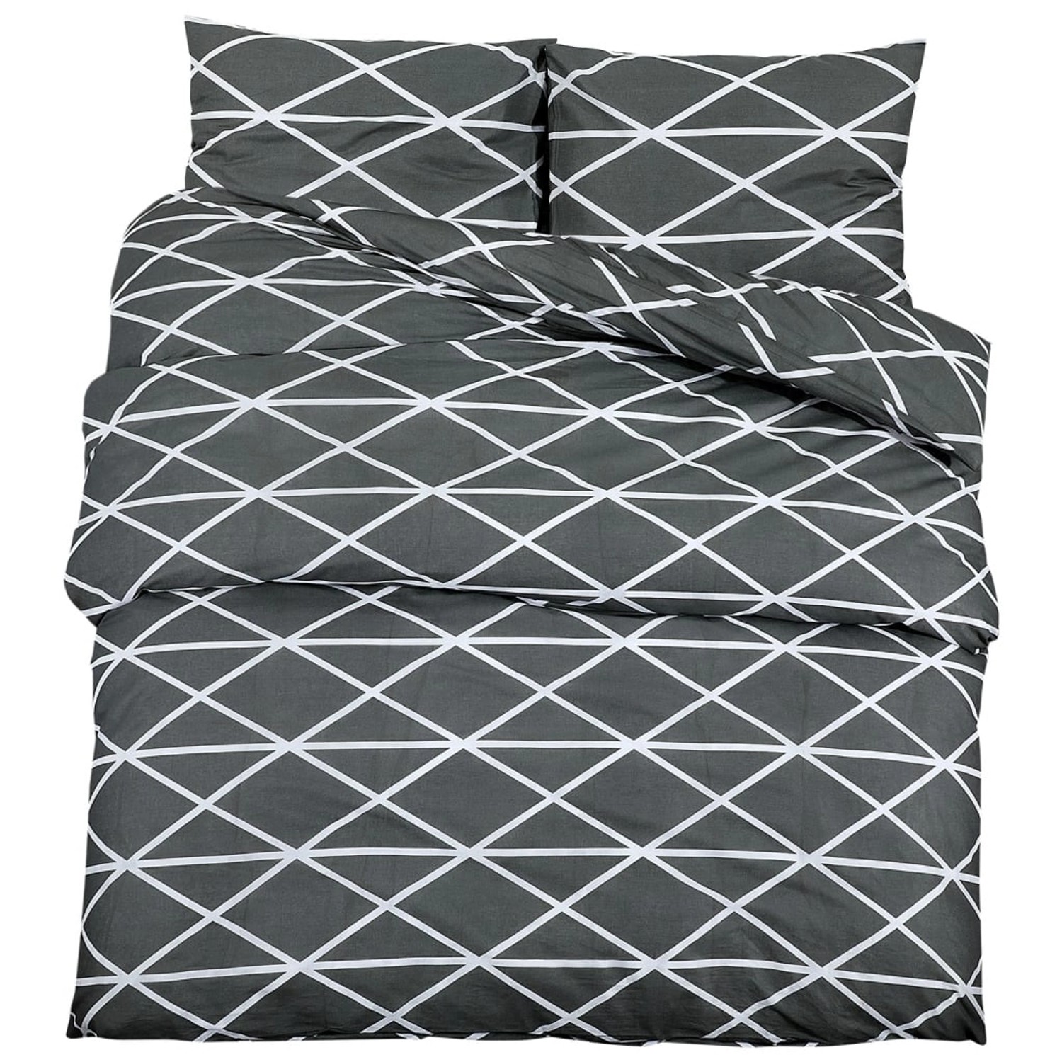 vidaXL Bettwäsche-Set Grau 240x220 cm Baumwolle 136048 vidaXL Bettwäsche-Set Grau 240x220 cm Baumwolle 136048 von VIDAXL