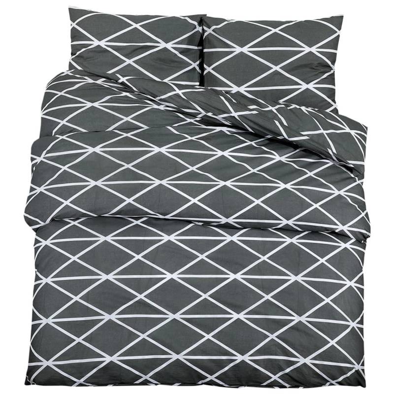 vidaXL Bettwäsche-Set Grau 240x220 cm Baumwolle 136048 vidaXL Bettwäsche-Set Grau 240x220 cm Baumwolle 136048 von VIDAXL