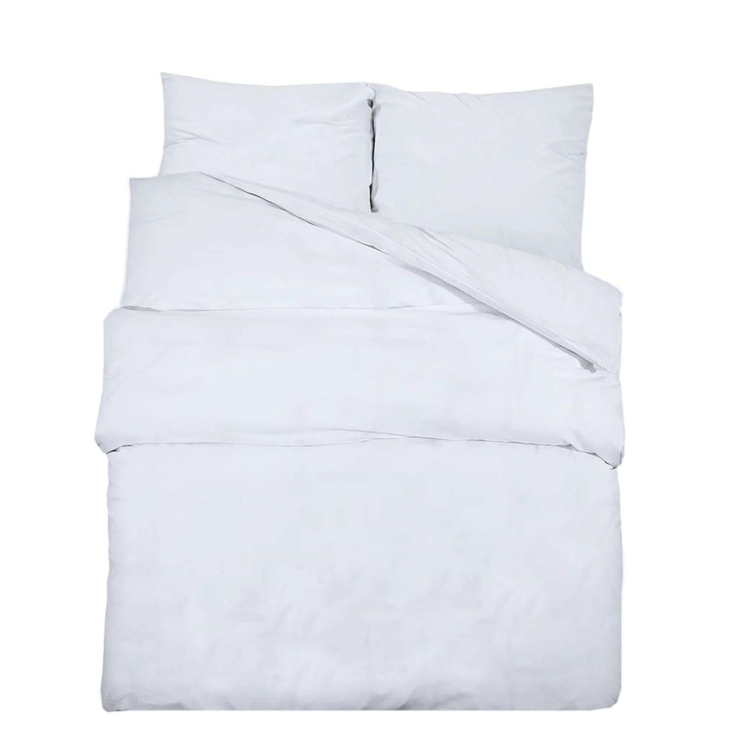 vidaXL Bettwäsche-Set Weiß 140x200 cm Leichte Mikrofaser 136026 vidaXL Bettwäsche-Set Weiß 140x200 cm Leichte Mikrofaser 136026 von VIDAXL