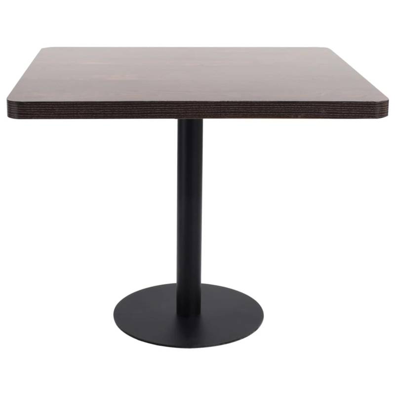 vidaXL BistRotisch Dunkelbraun 80x80 cm MDF von VIDAXL