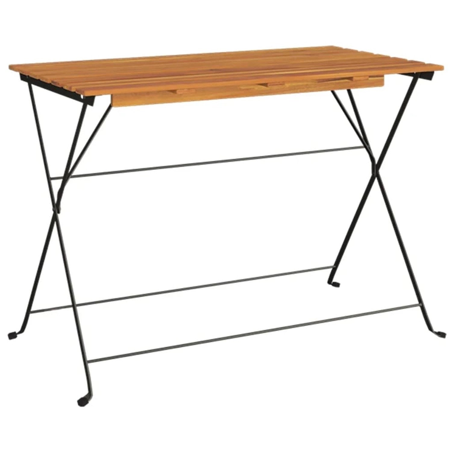 vidaXL Bistrotisch Klappbar 100x54x71 cm Massivholz Akazie und Stahl 319971 vidaXL Bistrotisch Klappbar 100x54x71 cm Massivholz Akazie und Stahl 319971 von VIDAXL