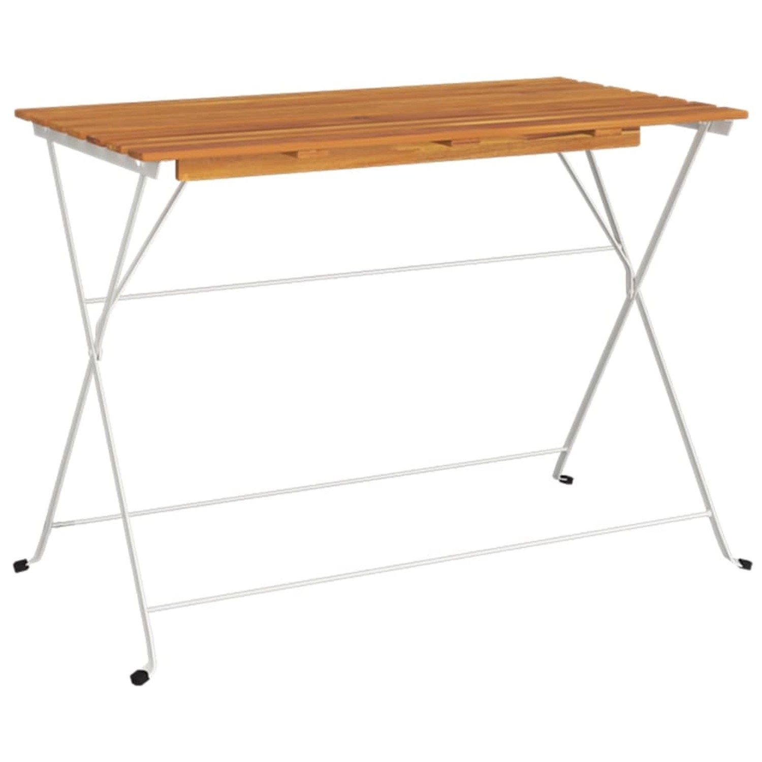 vidaXL Bistrotisch Klappbar 100x54x71 cm Massivholz Akazie und Stahl 319976 vidaXL Bistrotisch Klappbar 100x54x71 cm Massivholz Akazie und Stahl 319976 von VIDAXL