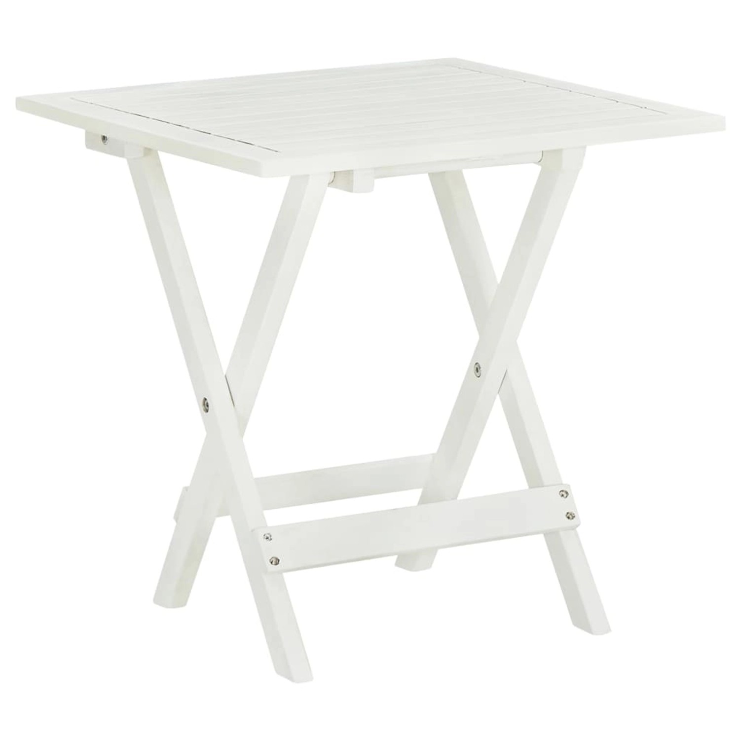vidaXL Bistrotisch Weiß 46x46x47 cm Massivholz Akazie 41436 vidaXL Bistrotisch Weiß 46x46x47 cm Massivholz Akazie 41436 von VIDAXL