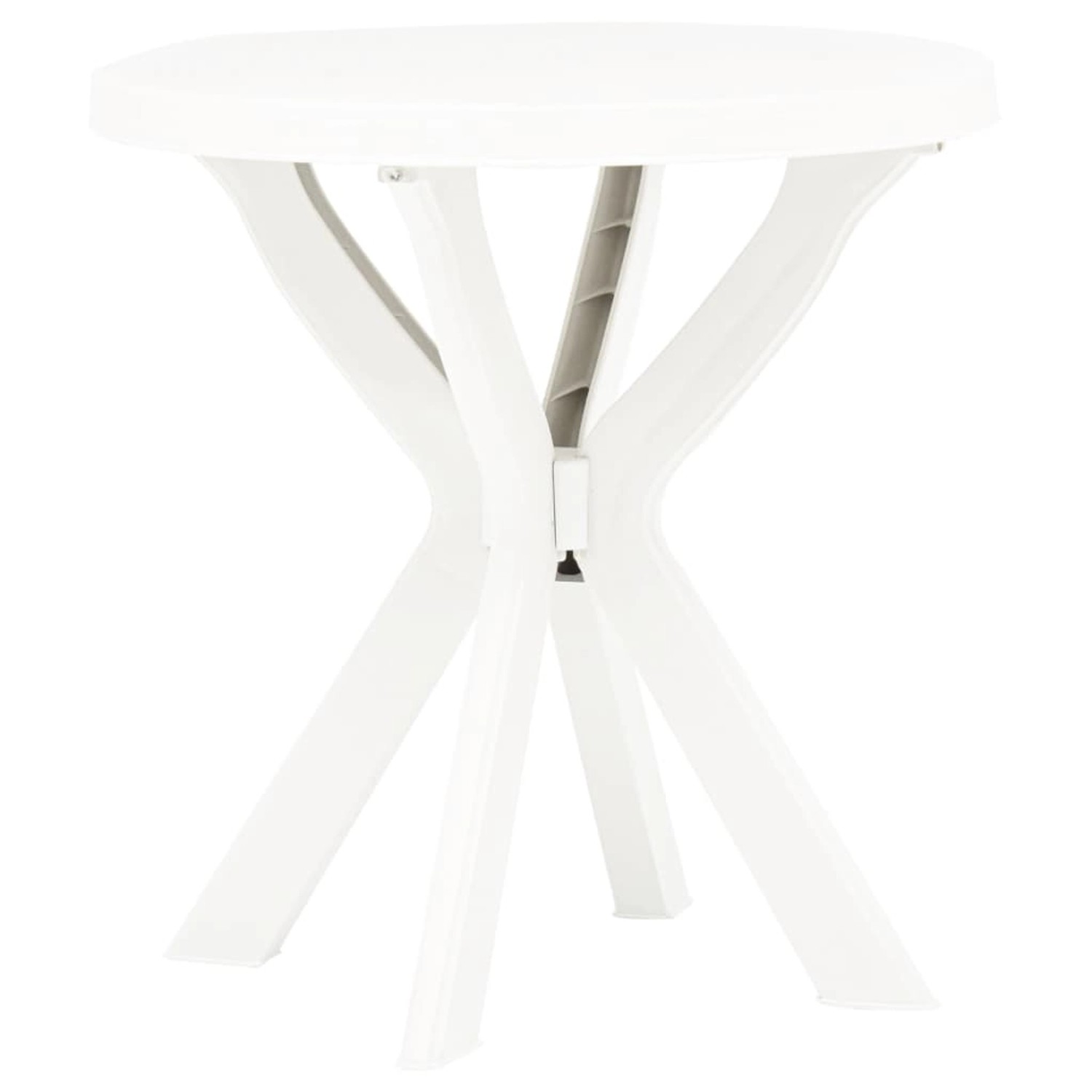 vidaXL Bistrotisch Weiß Ø70 cm Kunststoff 48796 vidaXL Bistrotisch Weiß Ø70 cm Kunststoff 48796 von VIDAXL