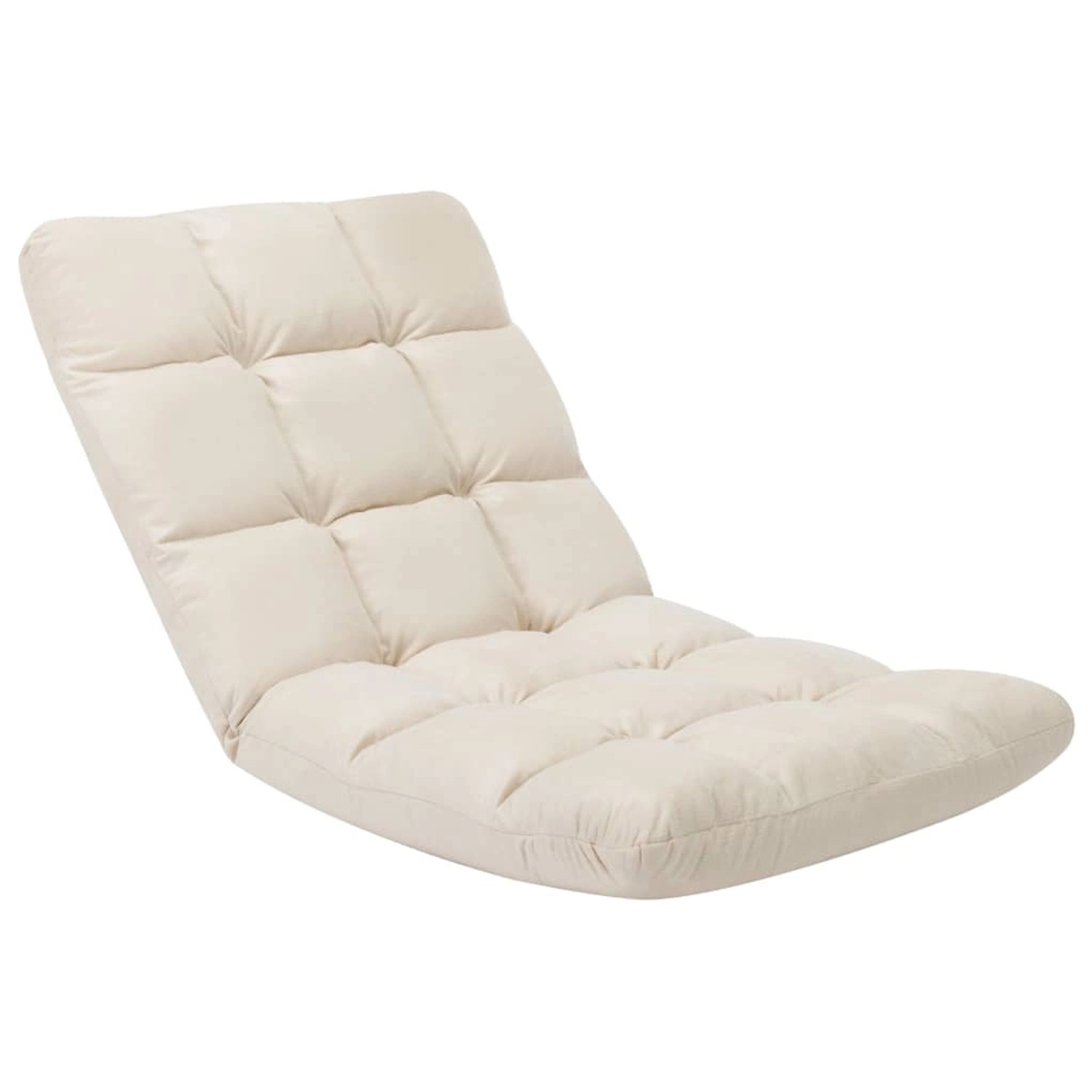 vidaXL Bodenstuhl Faltbar Creme Mikrofaser Modell 1 vidaXL Bodenstuhl Faltbar Creme Mikrofaser Modell 1 von VIDAXL