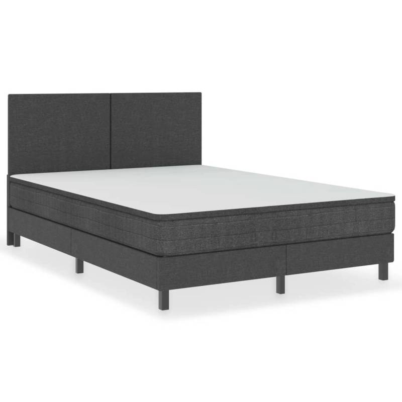 vidaXL Boxspring-Bettgestell Grau Stoff 180x200 cm621154 von VIDAXL