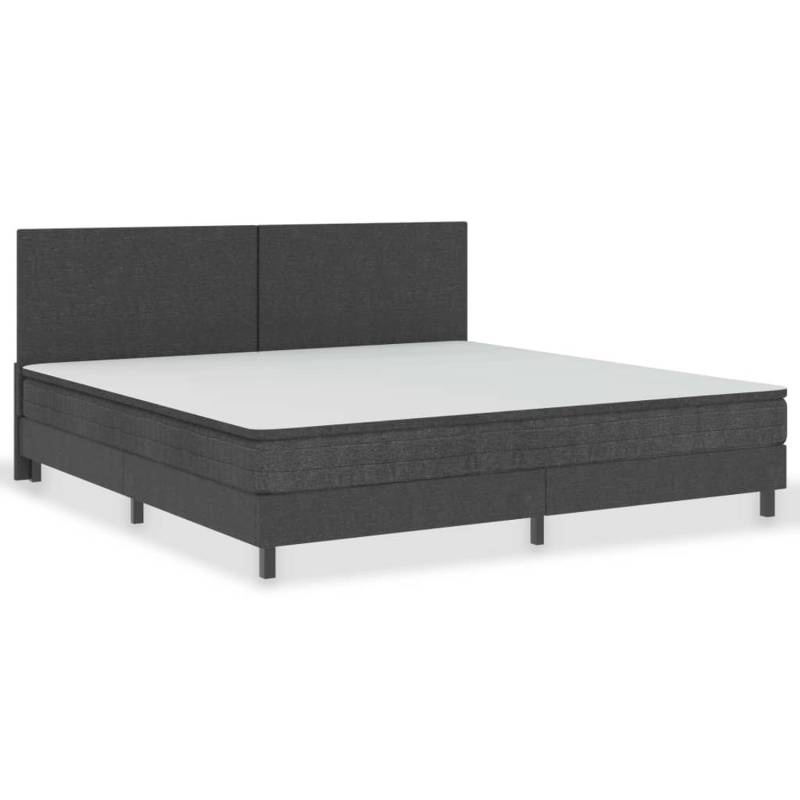 vidaXL Boxspring-Bettgestell Grau Stoff 200x200 cm621155 von VIDAXL