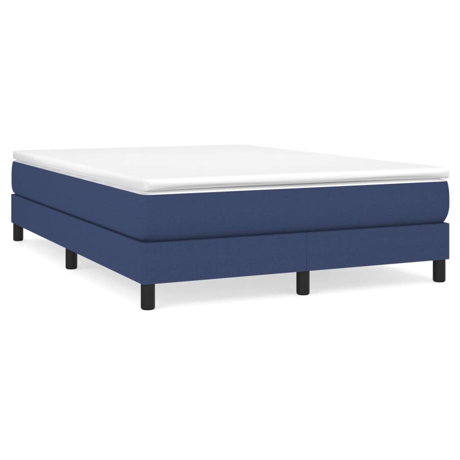 vidaXL Boxspringbett Blau 140x190 cm Stoff1357233 vidaXL Boxspringbett Blau 140x190 cm Stoff1357233 von VIDAXL