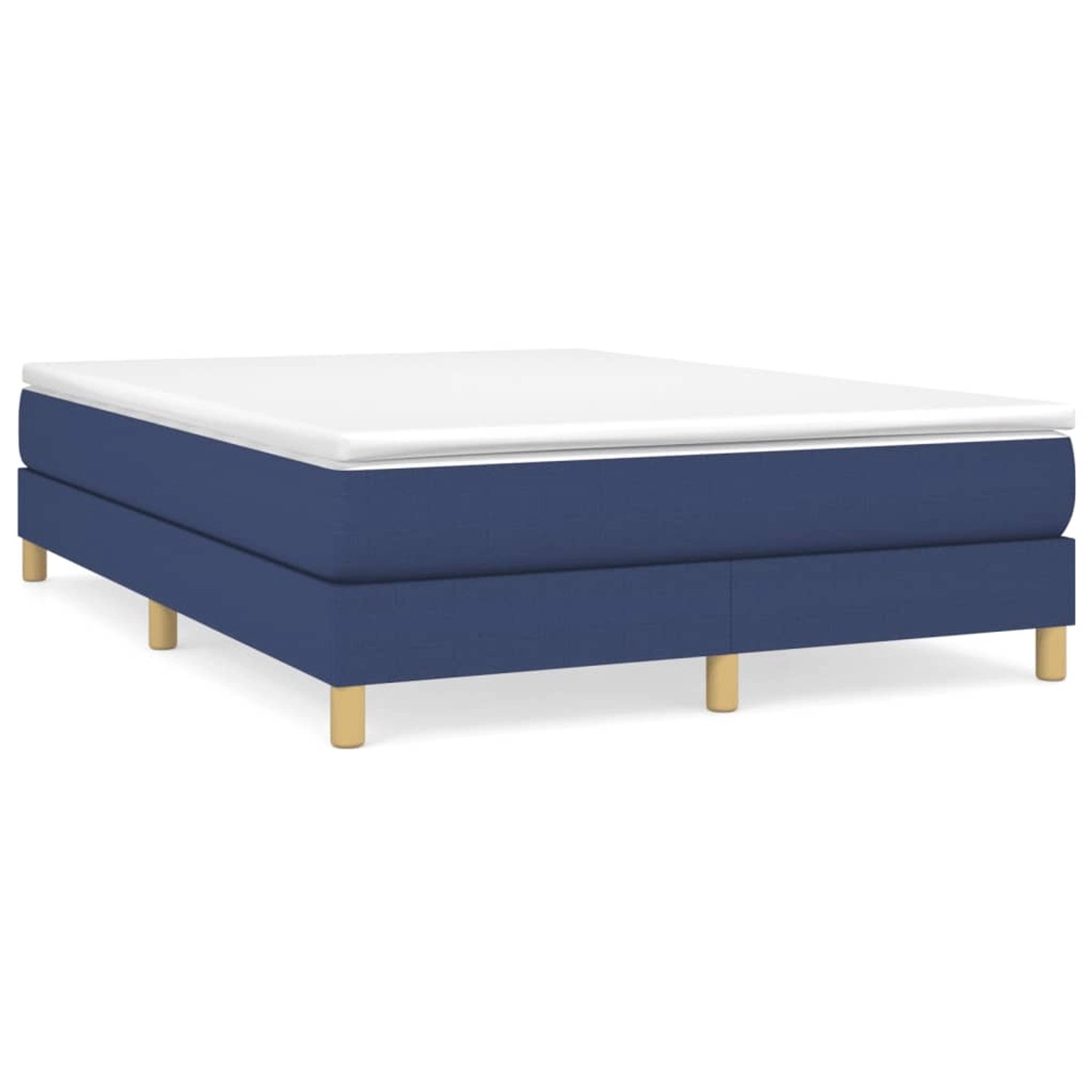 vidaXL Boxspringbett Blau 140x200 cm Stoff1369818 vidaXL Boxspringbett Blau 140x200 cm Stoff1369818 von VIDAXL