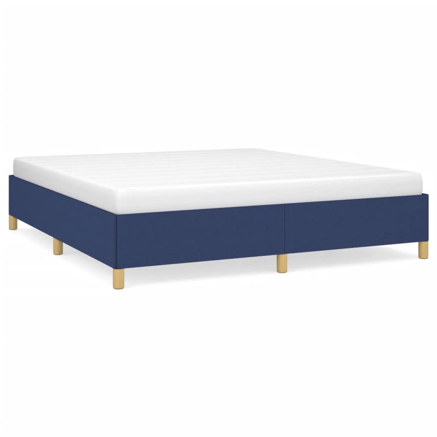 vidaXL Boxspringbett Blau 160x200 cm Stoff1370728 vidaXL Boxspringbett Blau 160x200 cm Stoff1370728 von VIDAXL