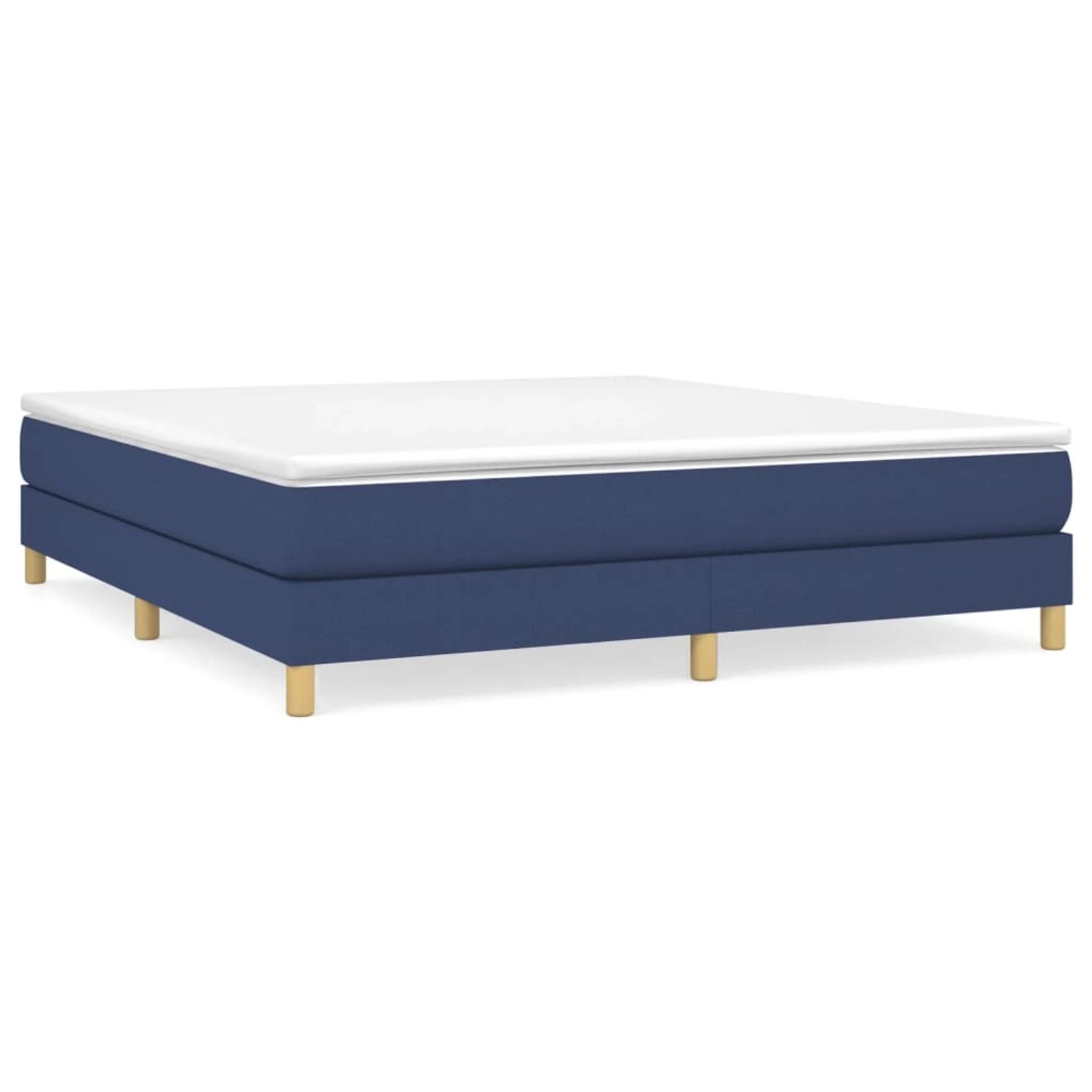vidaXL Boxspringbett Blau 180x200 cm Stoff1396256 vidaXL Boxspringbett Blau 180x200 cm Stoff1396256 von VIDAXL