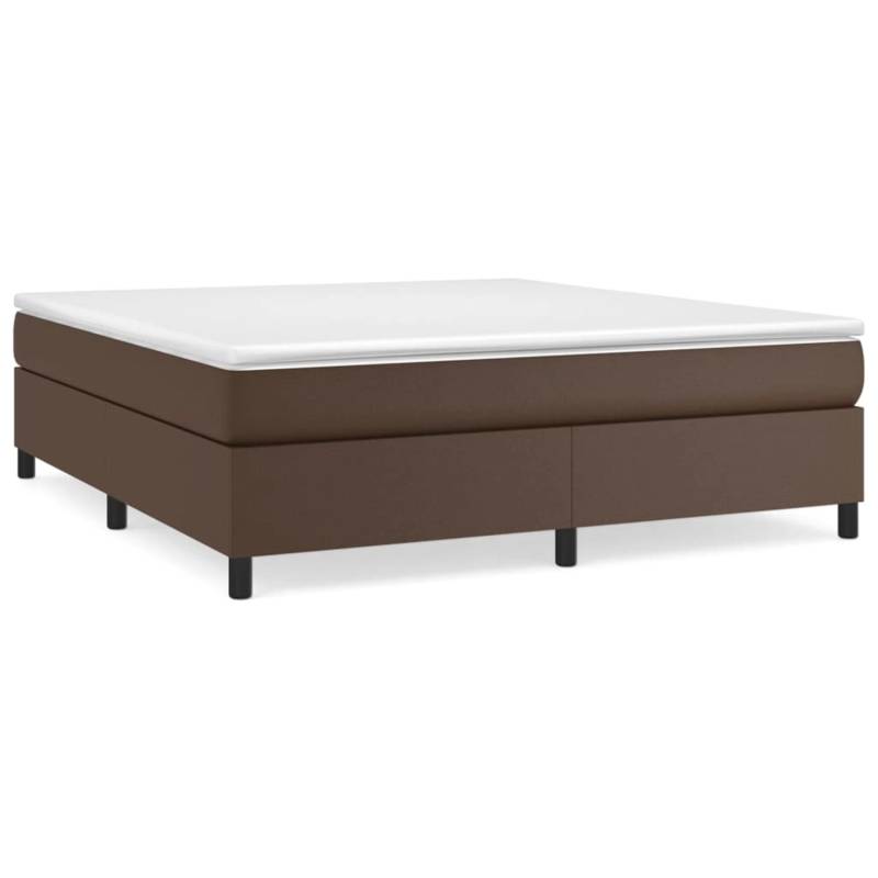 vidaXL Boxspringbett Braun 180x200 cm Kunstleder1465972 von VIDAXL