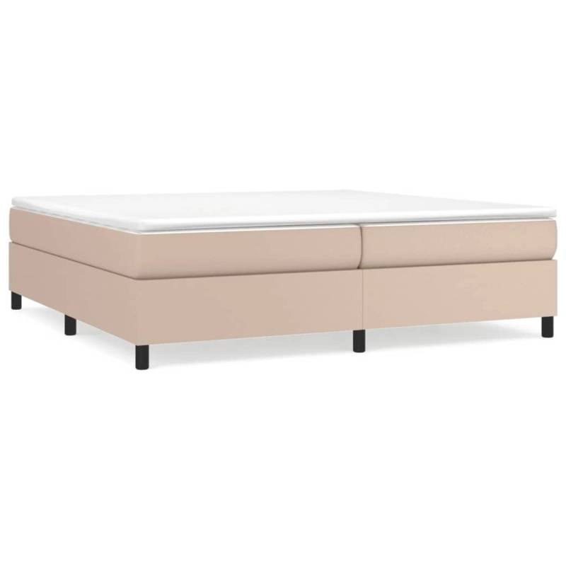 vidaXL Boxspringbett Cappuccino-Braun 200x200 cm Kunstleder1465974 von VIDAXL