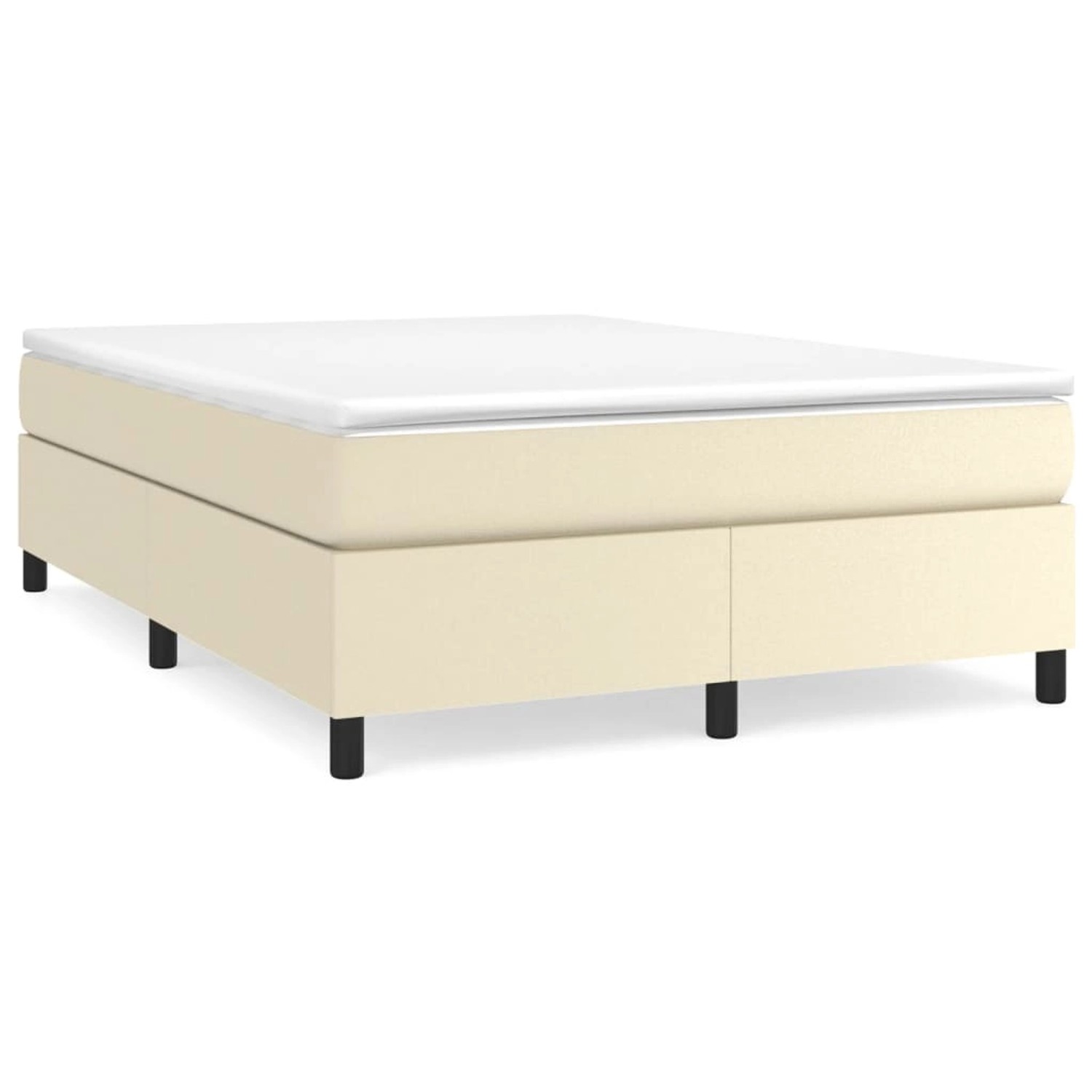 vidaXL Boxspringbett Creme 140x190 cm Kunstleder1465976 vidaXL Boxspringbett Creme 140x190 cm Kunstleder1465976 von VIDAXL