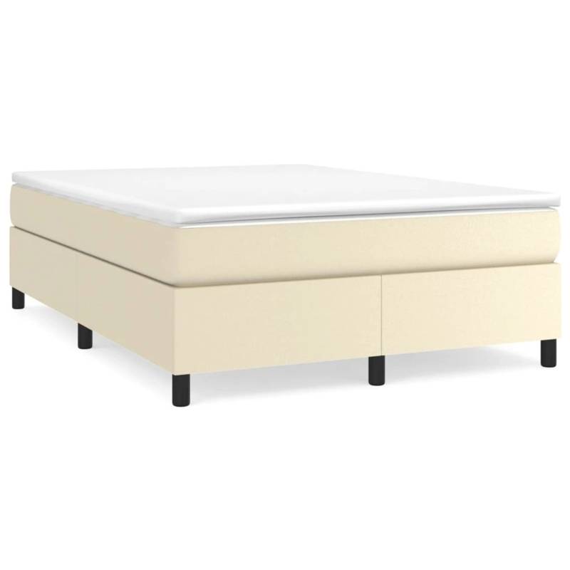 vidaXL Boxspringbett Creme 140x190 cm Kunstleder1465976 vidaXL Boxspringbett Creme 140x190 cm Kunstleder1465976 von VIDAXL