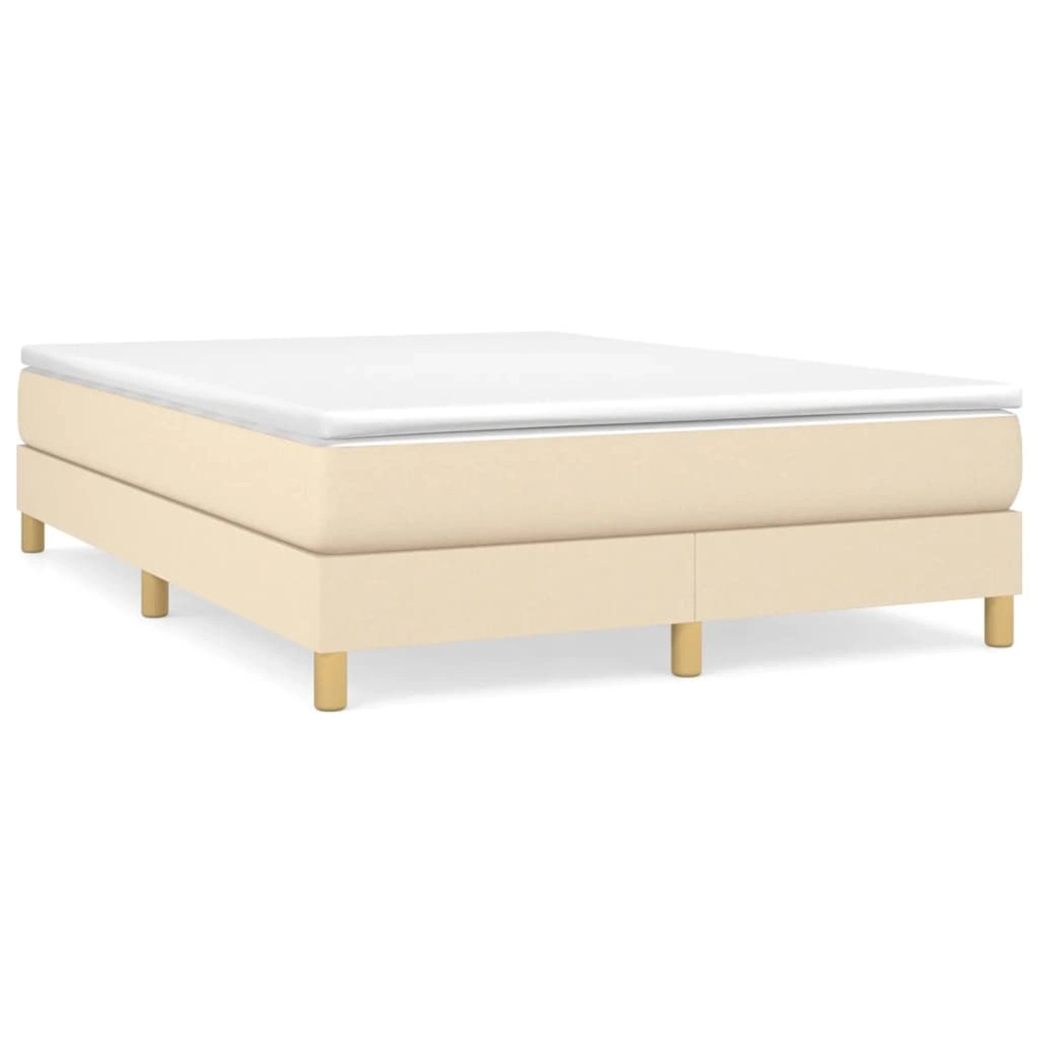 vidaXL Boxspringbett Creme 140x190 cm Stoff1367669 vidaXL Boxspringbett Creme 140x190 cm Stoff1367669 von VIDAXL