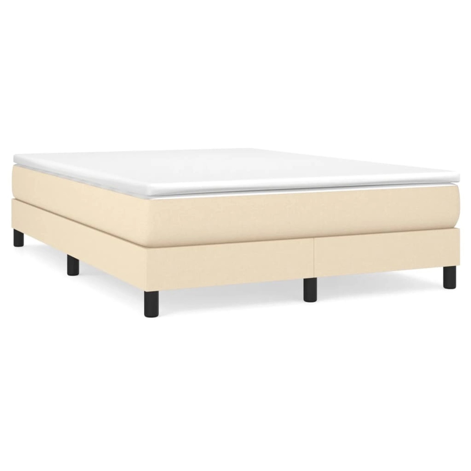 vidaXL Boxspringbett Creme 140x190 cm Stoff1389686 vidaXL Boxspringbett Creme 140x190 cm Stoff1389686 von VIDAXL