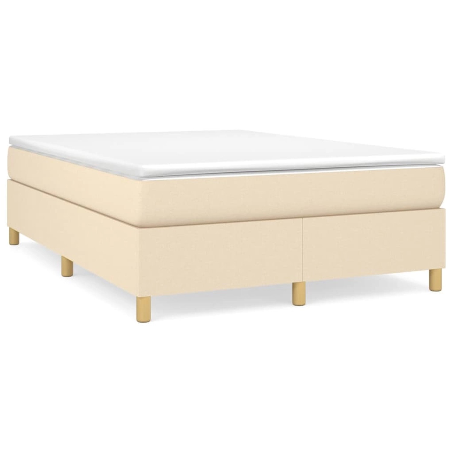 vidaXL Boxspringbett Creme 140x190 cm Stoff1397101 vidaXL Boxspringbett Creme 140x190 cm Stoff1397101 von VIDAXL