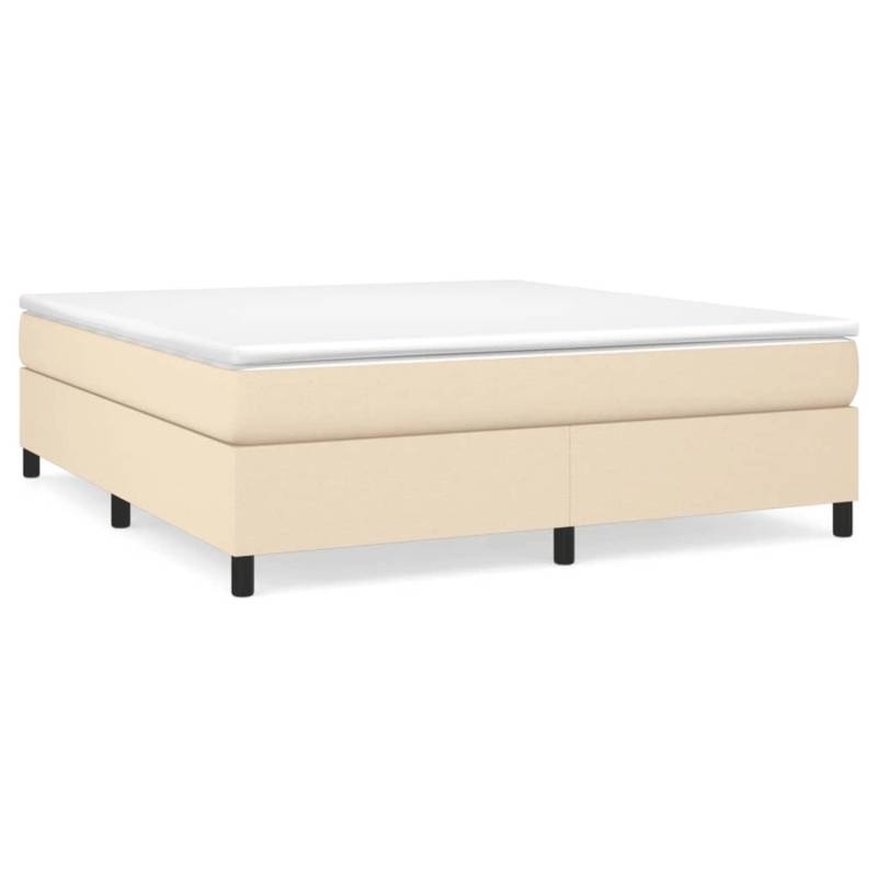 vidaXL Boxspringbett Creme 180x200 cm Stoff1370683 von VIDAXL