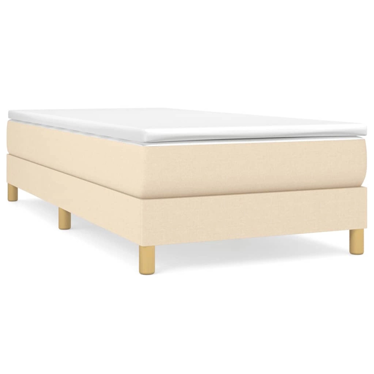 vidaXL Boxspringbett Creme 90x200 cm Stoff1379270 vidaXL Boxspringbett Creme 90x200 cm Stoff1379270 von VIDAXL