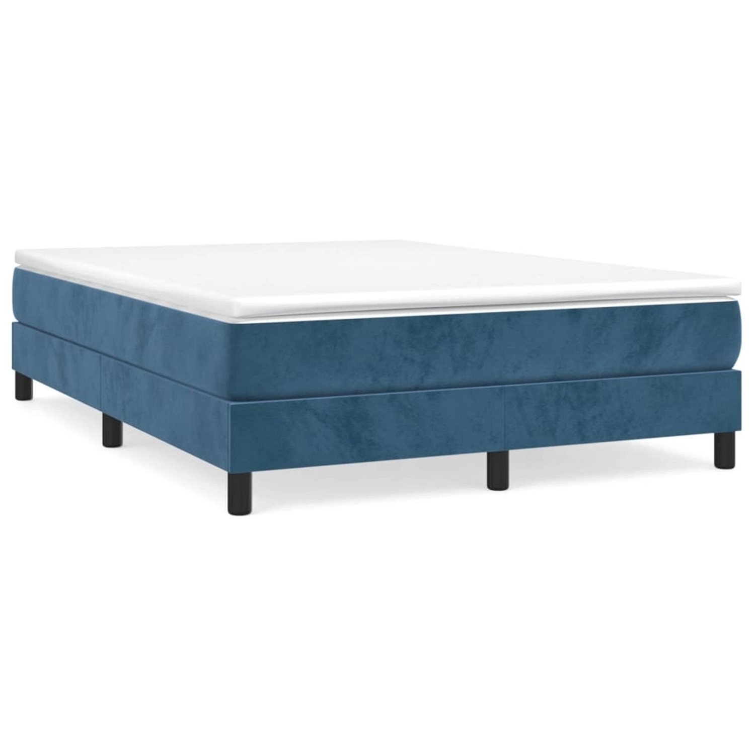 vidaXL Boxspringbett Dunkelblau 140x200 cm Samt1399557 vidaXL Boxspringbett Dunkelblau 140x200 cm Samt1399557 von VIDAXL