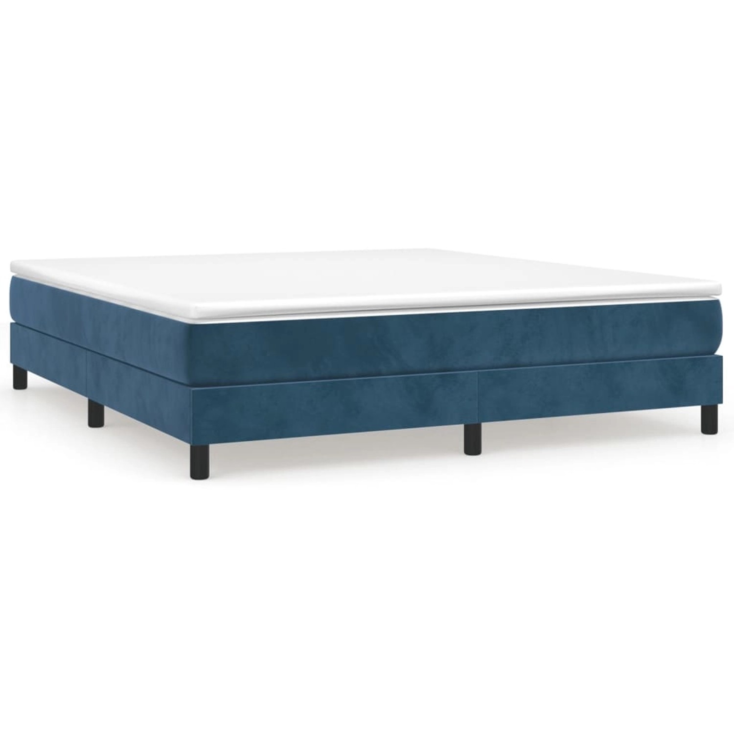 vidaXL Boxspringbett Dunkelblau 160x200 cm Samt1347437 vidaXL Boxspringbett Dunkelblau 160x200 cm Samt1347437 von VIDAXL