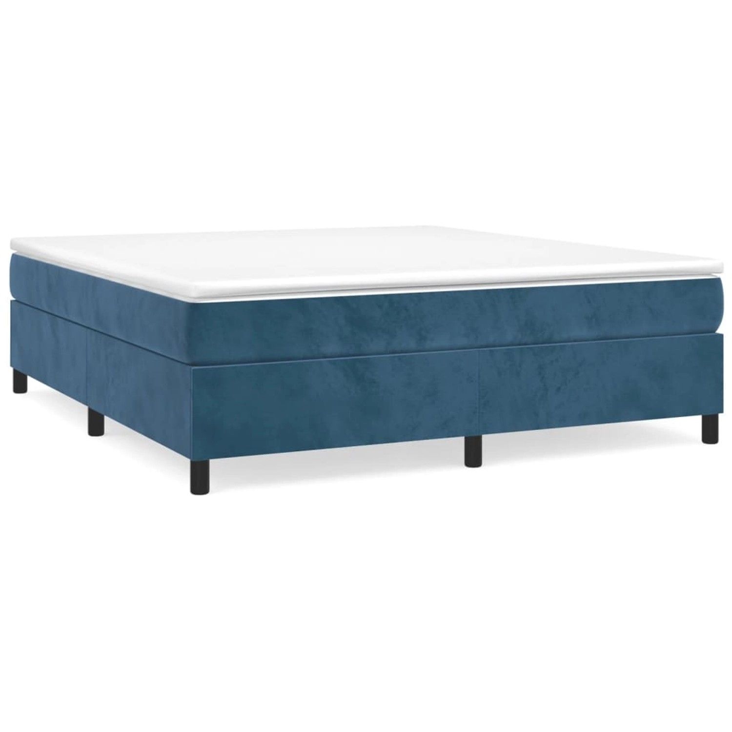 vidaXL Boxspringbett Dunkelblau 160x200 cm Samt1397580 vidaXL Boxspringbett Dunkelblau 160x200 cm Samt1397580 von VIDAXL