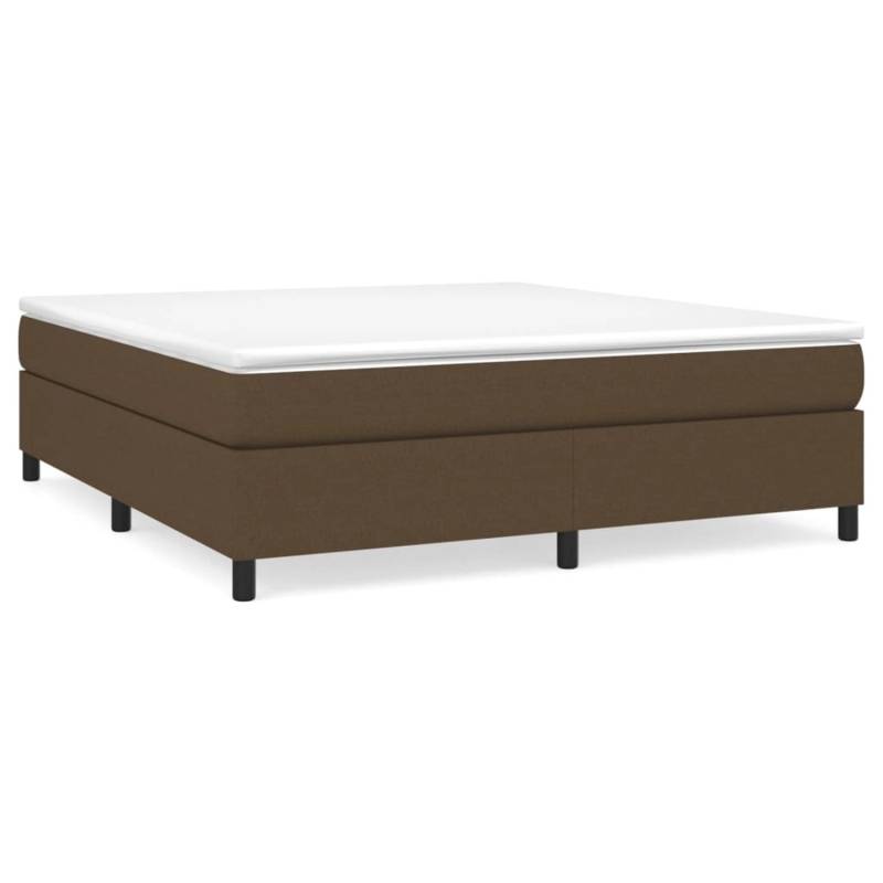 vidaXL Boxspringbett Dunkelbraun 180x200 cm Stoff1398142 von VIDAXL