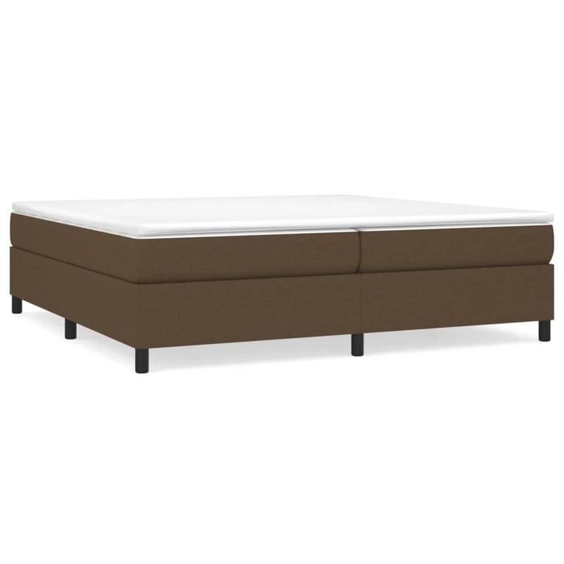 vidaXL Boxspringbett Dunkelbraun 200x200 cm Stoff1346970 von VIDAXL
