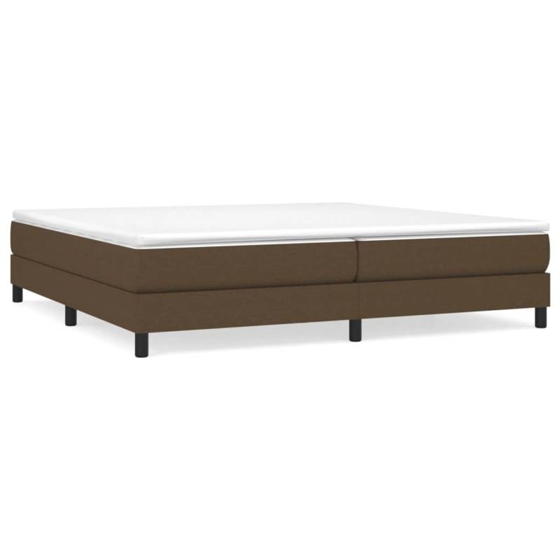 vidaXL Boxspringbett Dunkelbraun 200x200 cm Stoff1357519 von VIDAXL