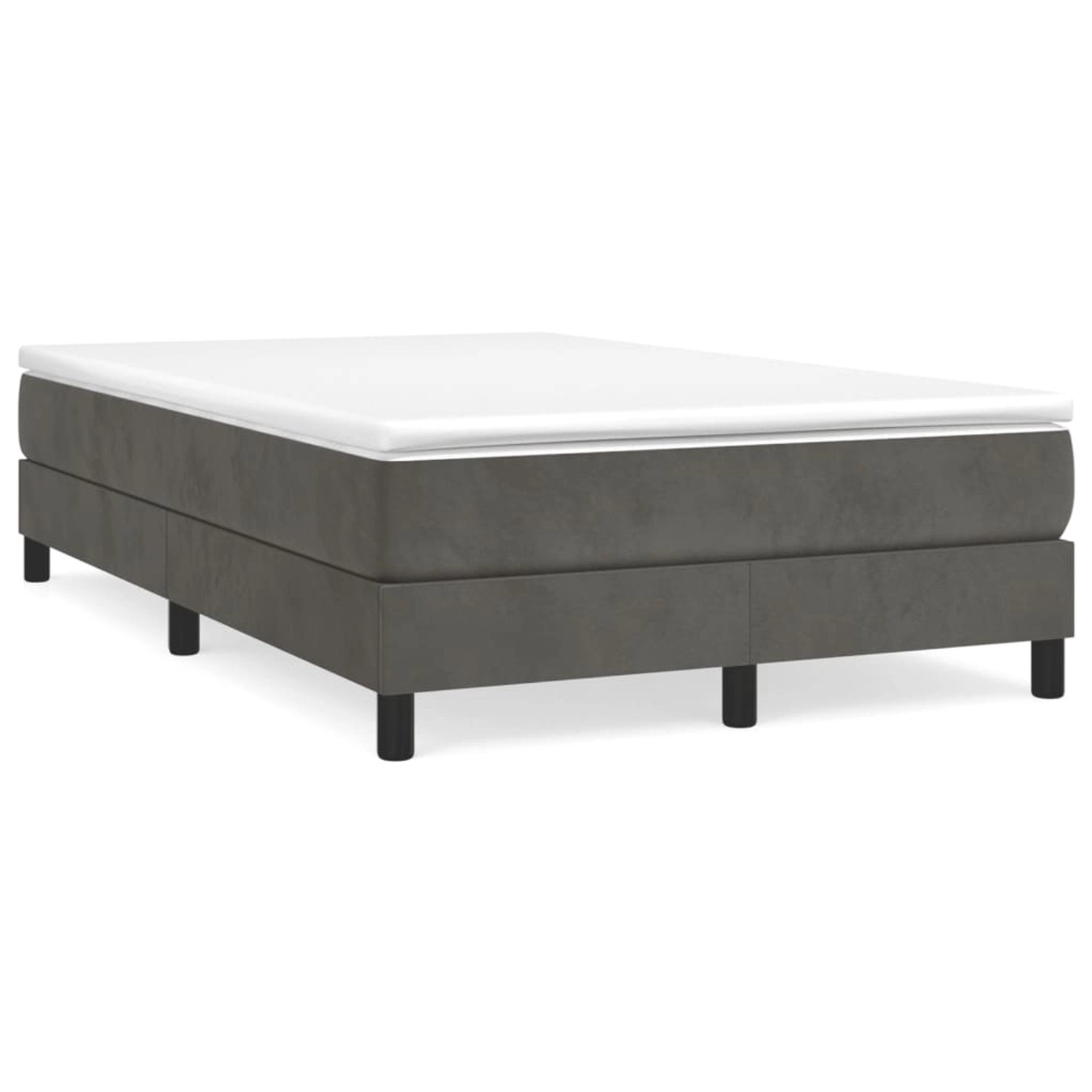 vidaXL Boxspringbett Dunkelgrau 120x200 cm Samt1396269 vidaXL Boxspringbett Dunkelgrau 120x200 cm Samt1396269 von VIDAXL