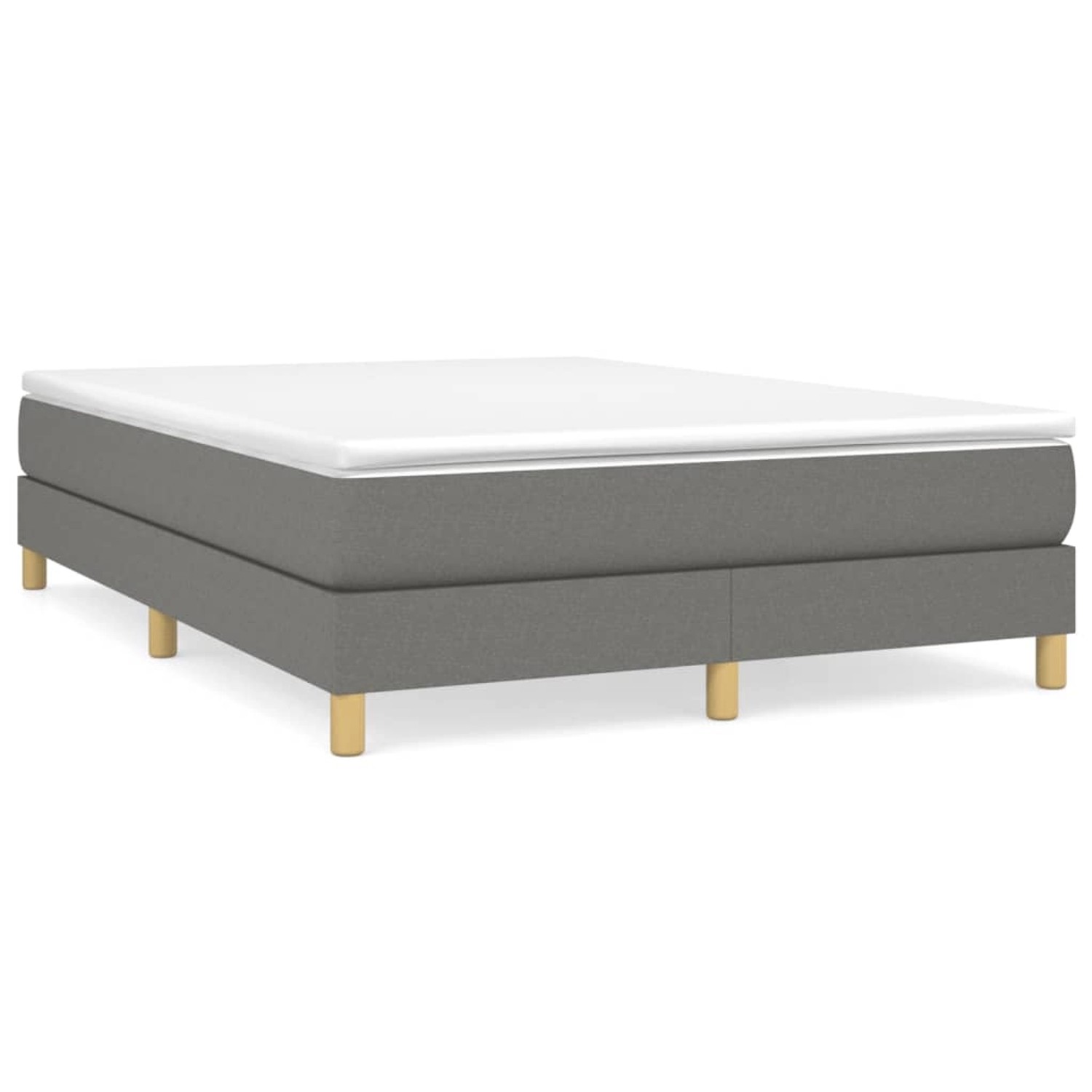 vidaXL Boxspringbett Dunkelgrau 140x190 cm Stoff1368446 vidaXL Boxspringbett Dunkelgrau 140x190 cm Stoff1368446 von VIDAXL