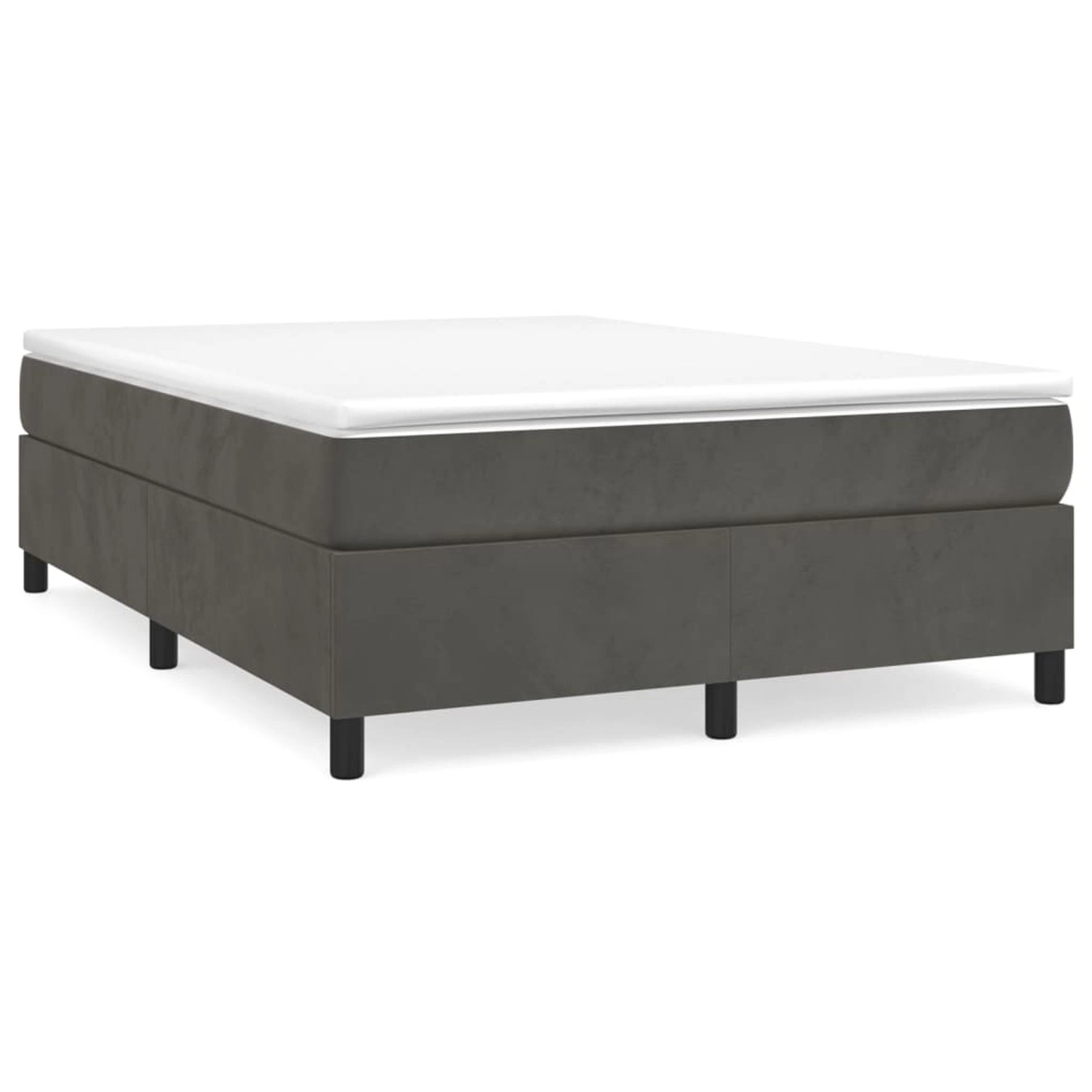 vidaXL Boxspringbett Dunkelgrau 140x200 cm Samt1393992 vidaXL Boxspringbett Dunkelgrau 140x200 cm Samt1393992 von VIDAXL