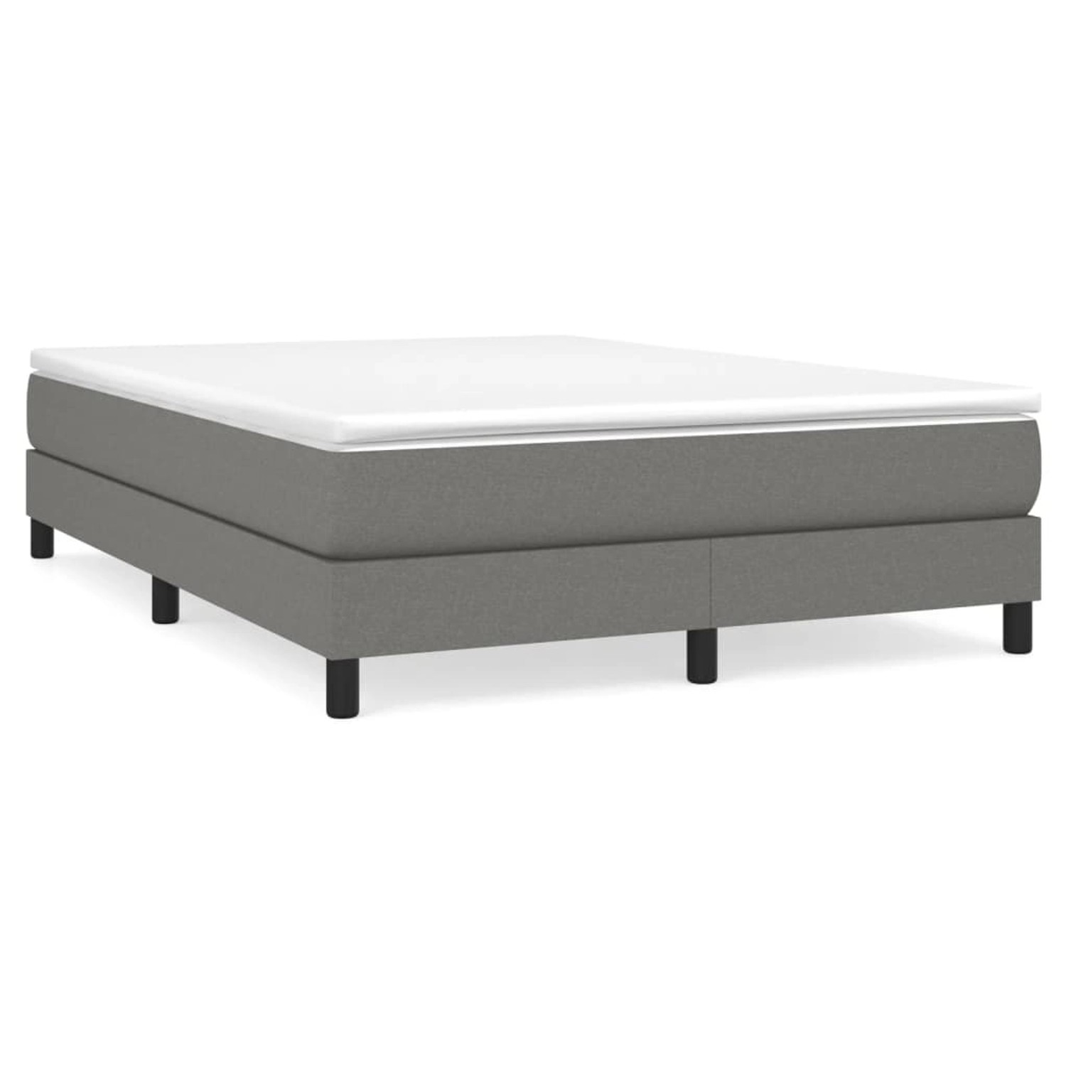 vidaXL Boxspringbett Dunkelgrau 140x200 cm Stoff1398729 vidaXL Boxspringbett Dunkelgrau 140x200 cm Stoff1398729 von VIDAXL
