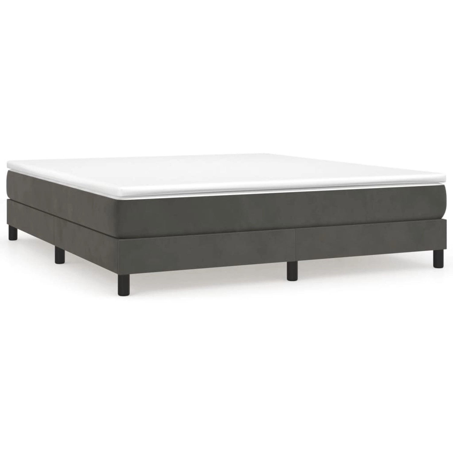 vidaXL Boxspringbett Dunkelgrau 160x200 cm Samt1397412 vidaXL Boxspringbett Dunkelgrau 160x200 cm Samt1397412 von VIDAXL
