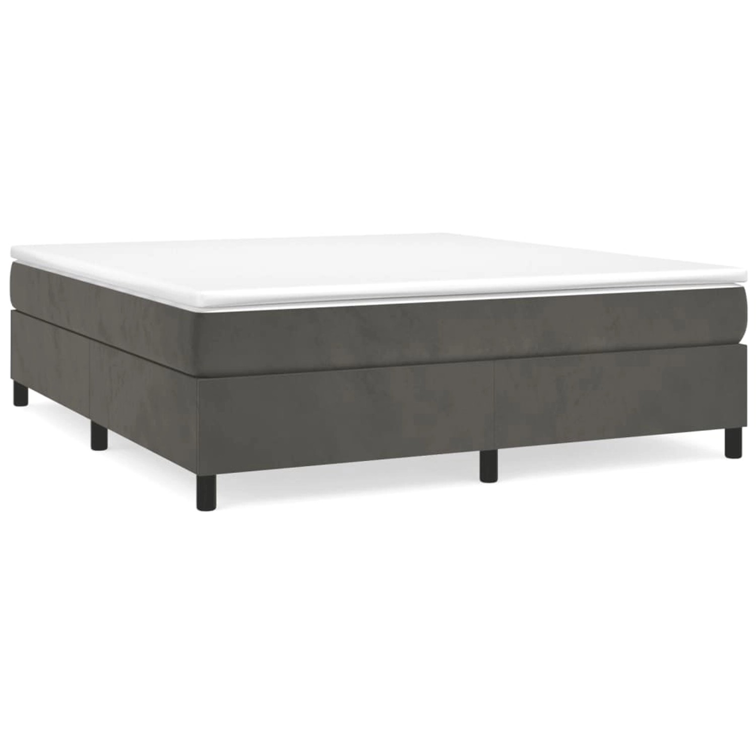 vidaXL Boxspringbett Dunkelgrau 160x200 cm Samt1398727 vidaXL Boxspringbett Dunkelgrau 160x200 cm Samt1398727 von VIDAXL