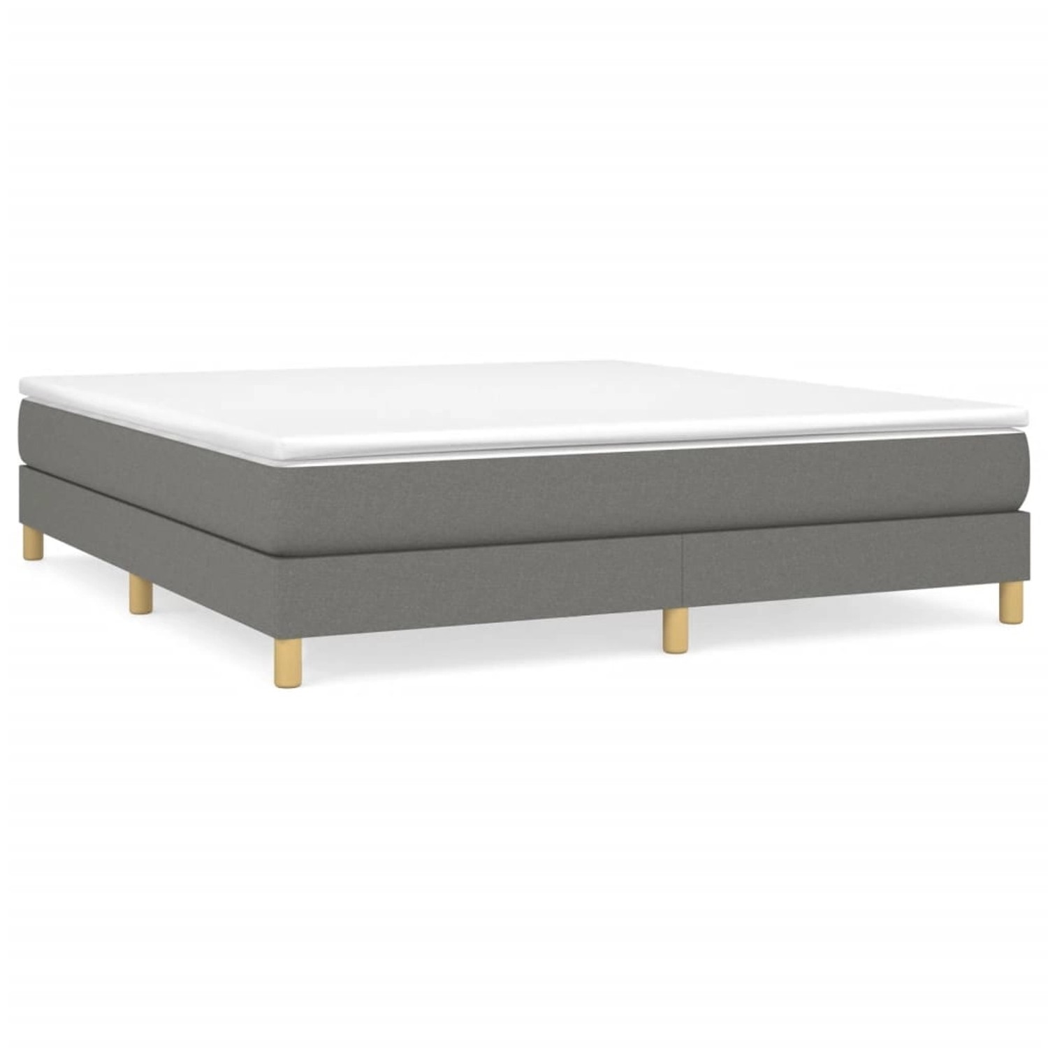 vidaXL Boxspringbett Dunkelgrau 160x200 cm Stoff1399898 vidaXL Boxspringbett Dunkelgrau 160x200 cm Stoff1399898 von VIDAXL
